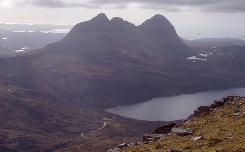 Suilven above Loch na Gainimh in the NW Highlands of Scotland