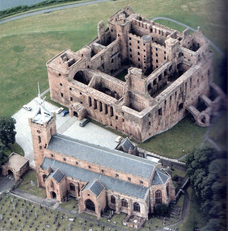 Aerial view of Linlithgow Palace