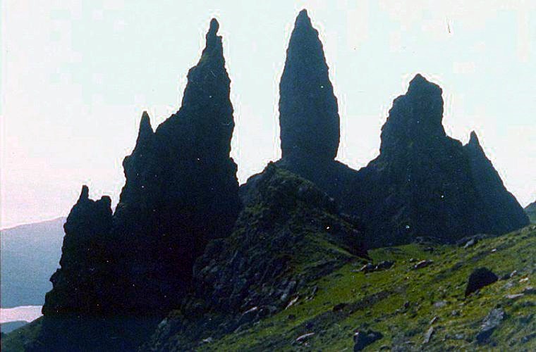 Needle and Pinnacles of the Quiraing on the Isle of Skye