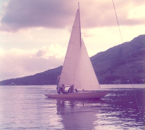Sailing in Loch Goil in Argylleshire in the Southern Highlands of Scotland