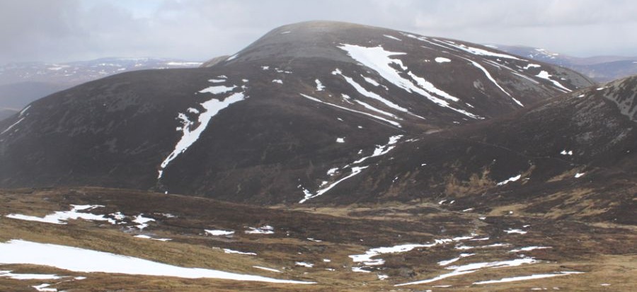 Carn an Righ in The Mounth range of hills