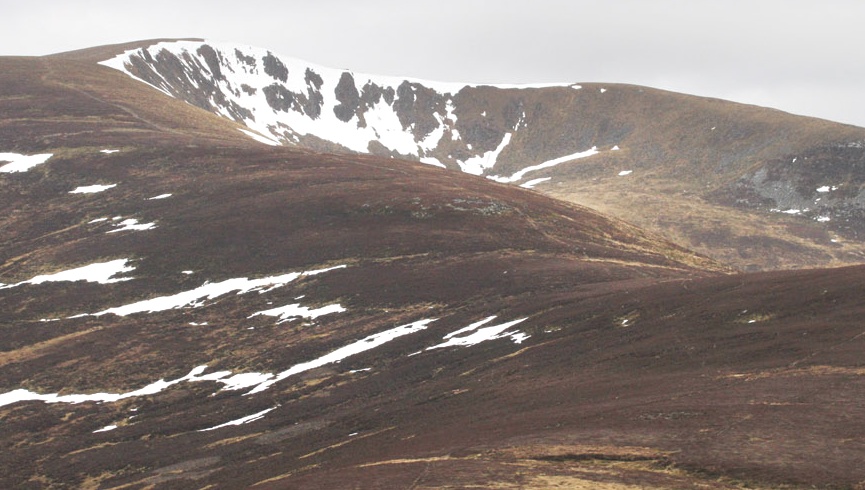 Glas Tulaichean in The Mounth range of hills