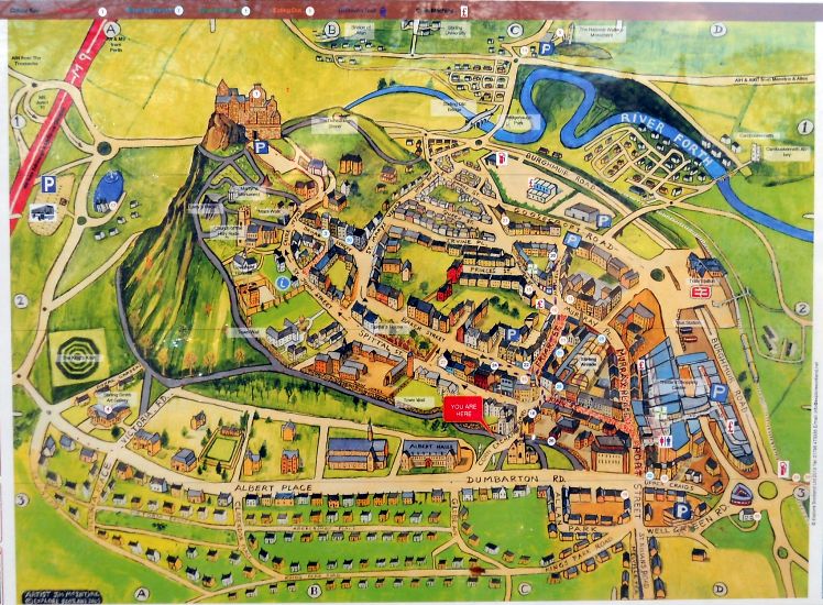 Map of the Old Town of Stirling