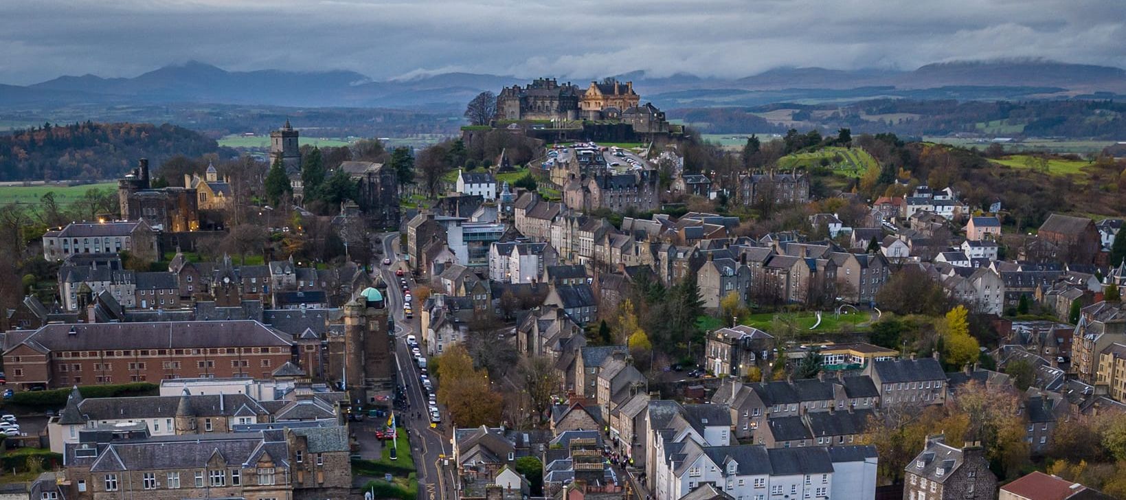Aerial view  of Stirling