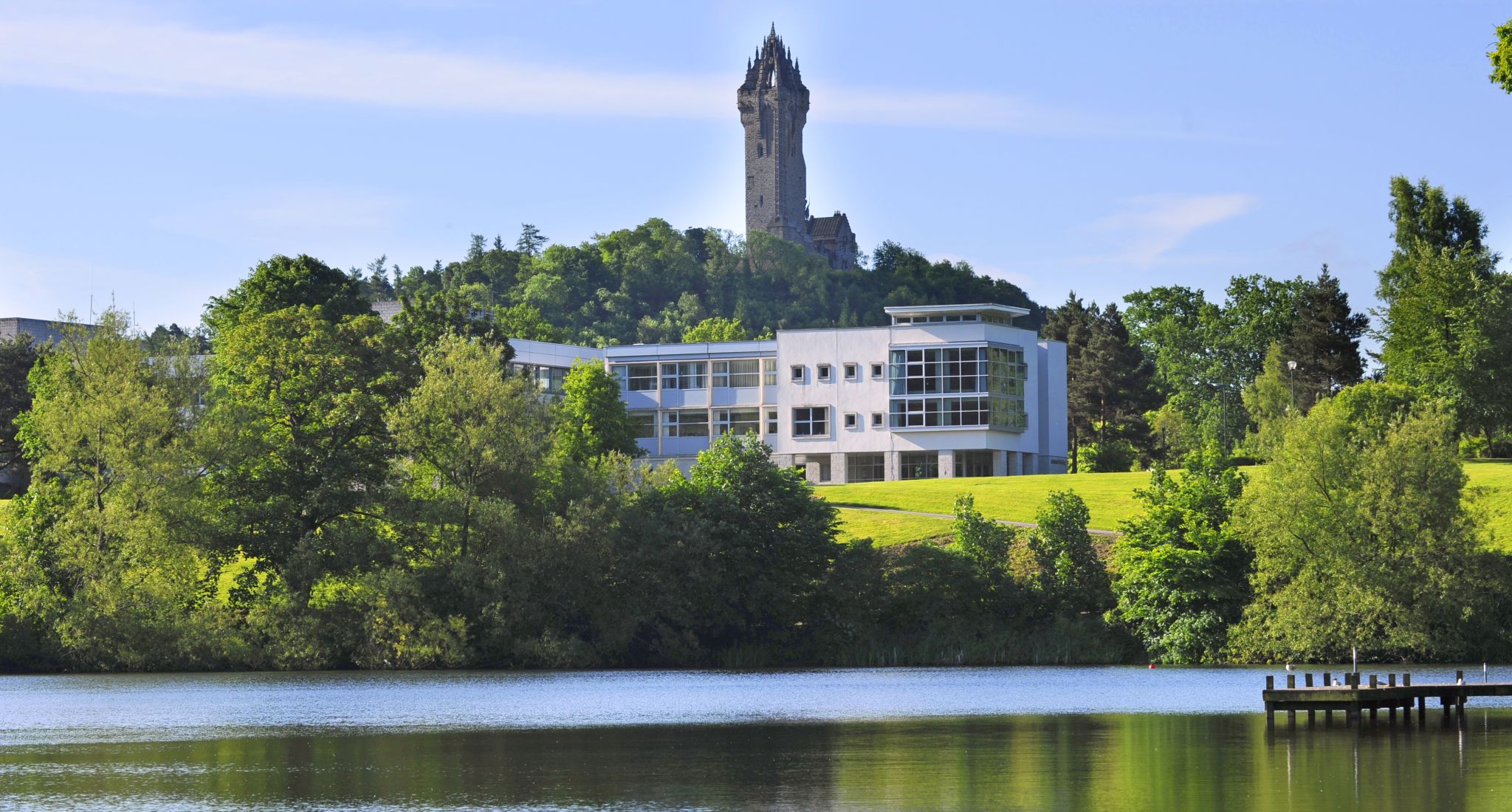 Wallace Monument above Stirling University