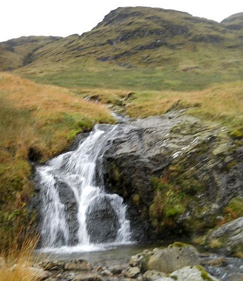 Waterfall on hillside of Stob a'Choin