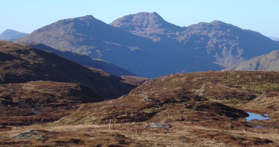 Beinn Tulaichean, Cruach Ardrain and Stob Garbh on ascent of Stob Fear-tomhais