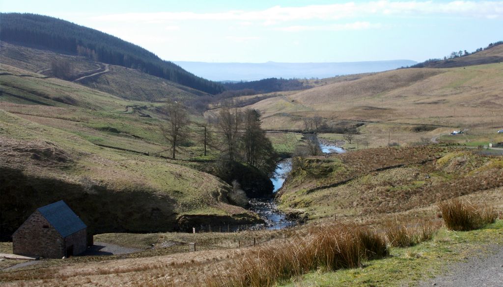 Keltie Water at start of route