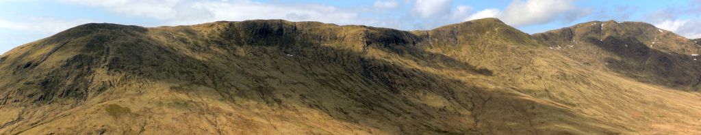 SE ridge of Beinn Each - route of descent