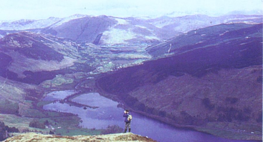Loch Lubnaig and Strathyre in the Trossachs from Ben Venue