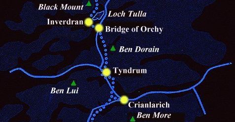 The West Highland Way around Tyndrum