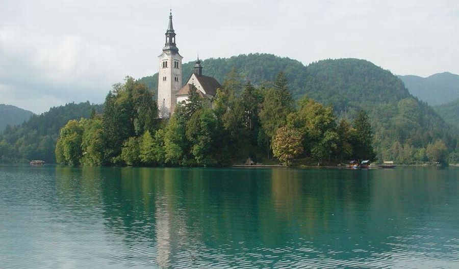 Church on Lake Bled Island