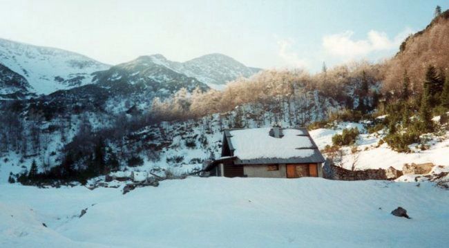 Suha in winter in the Julian Alps of Slovenia