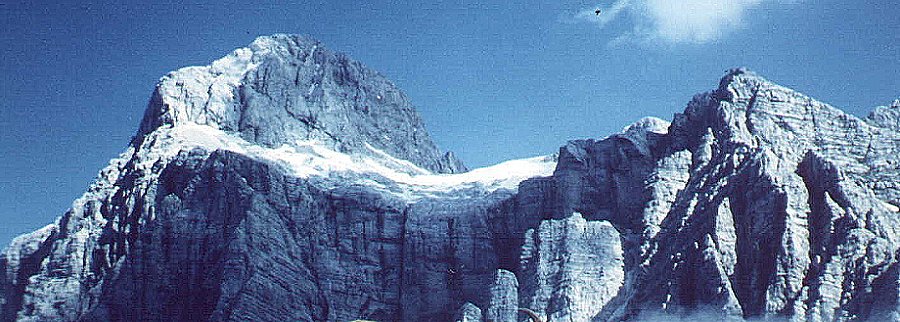 Upper slopes of Mt. Triglav in the Julian Alps of Slovenia