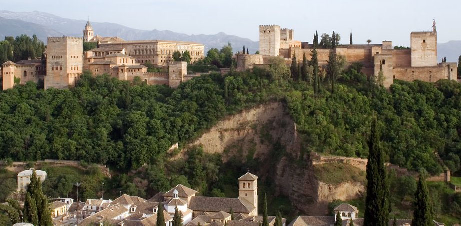 Alhambra in Granada in Southern Spain 