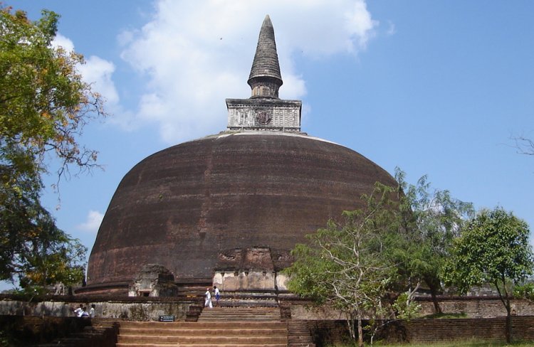 Rankot Dagoba in the ancient city of Polonnaruwa in northern Sri Lanka
