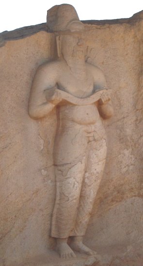 Statue of King Parakramabahu in the Southern Group in the ancient city of Polonnaruwa