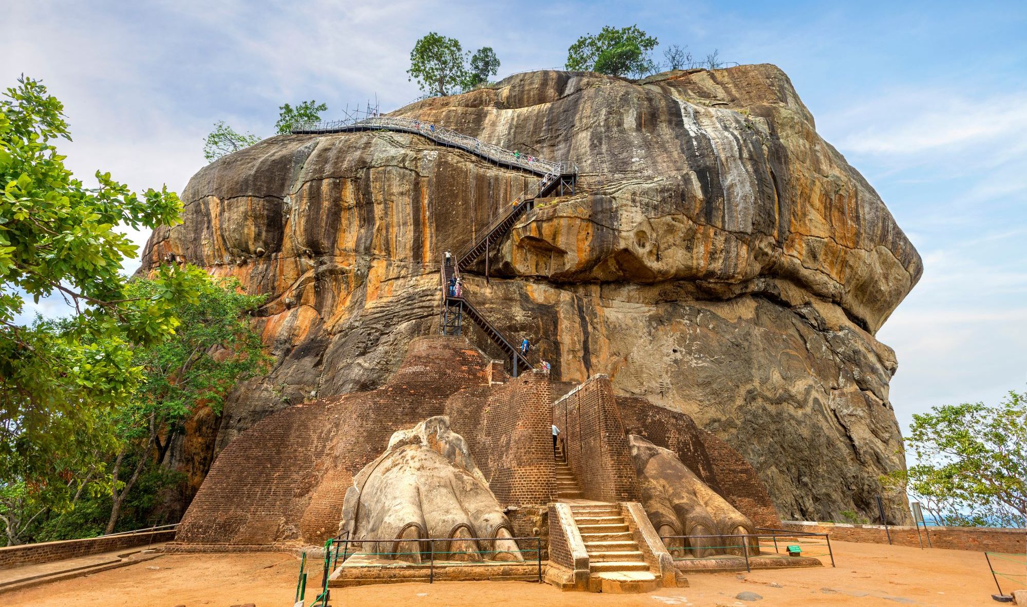 Stairway to Rock Fortress City at Sigiriya
