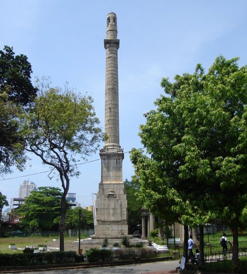 War Memorial Obelisk in Colombo City, Sri Lanka