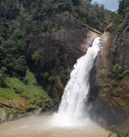 Dunhinda Falls in the Hill Country of Sri Lanka