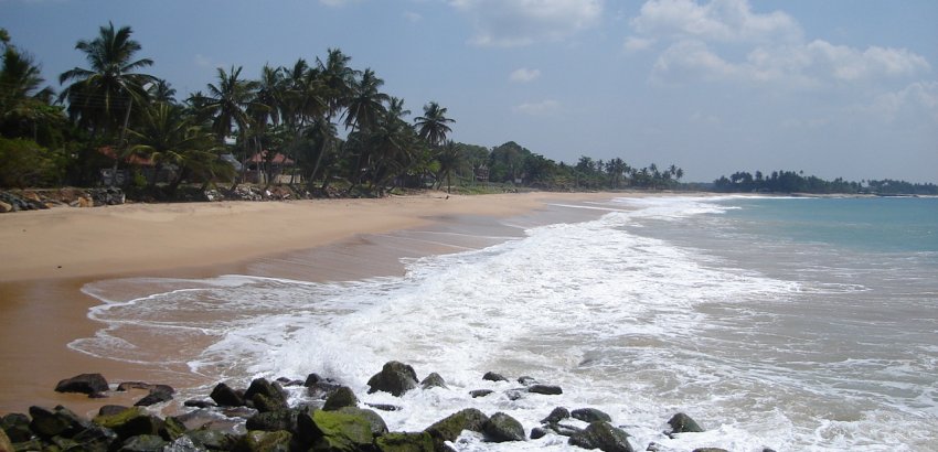 Beach at Tangalle on the South Coast of Sri Lanka