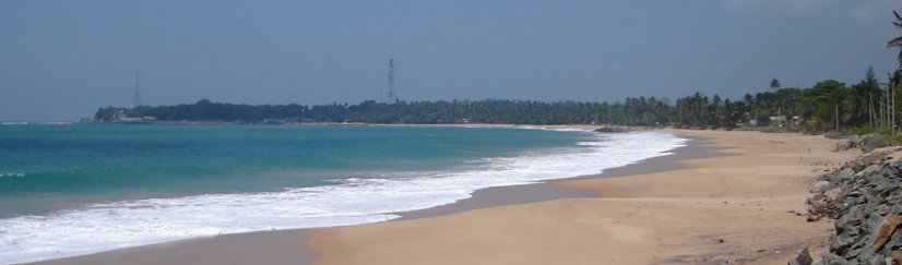 Bay and Beach at Tangalla on the South Coast of Sri Lanka