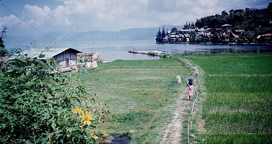 On Pulau Samosir in Lake Toba, Sumatra