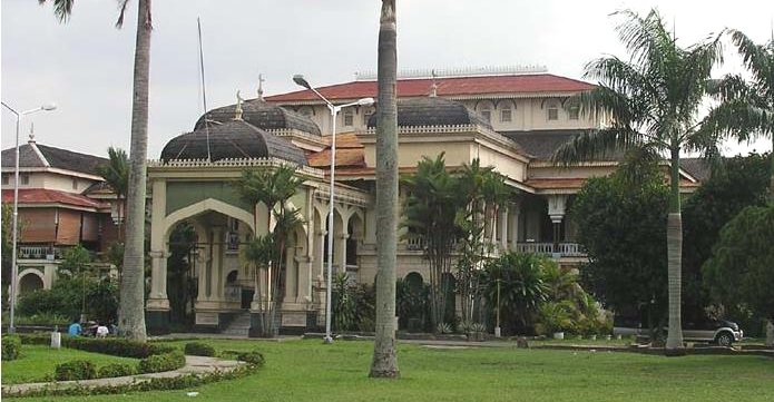 Sultan's ( Maimun ) Palace in Medan in Sumatra