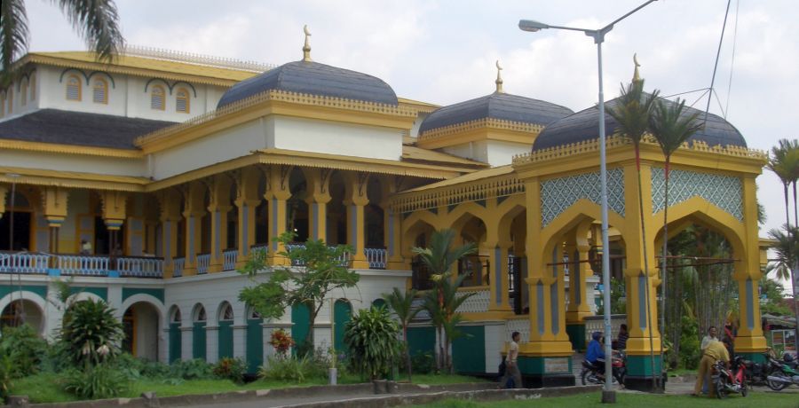 Sultan's Palace in Medan in Sumatra