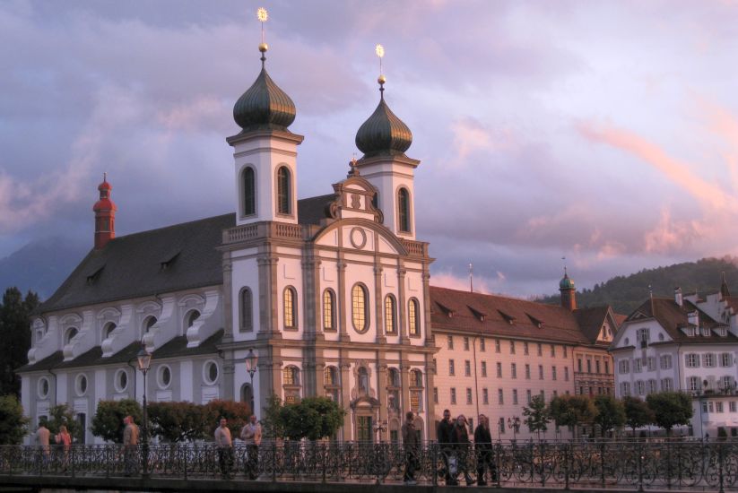 Jesuit Church in Lucerne in central Switzerland