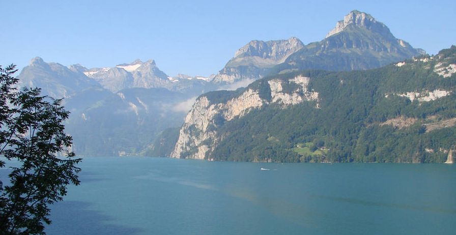 Lake Lucerne ( der Vierwaldstttersee ) in central Switzerland