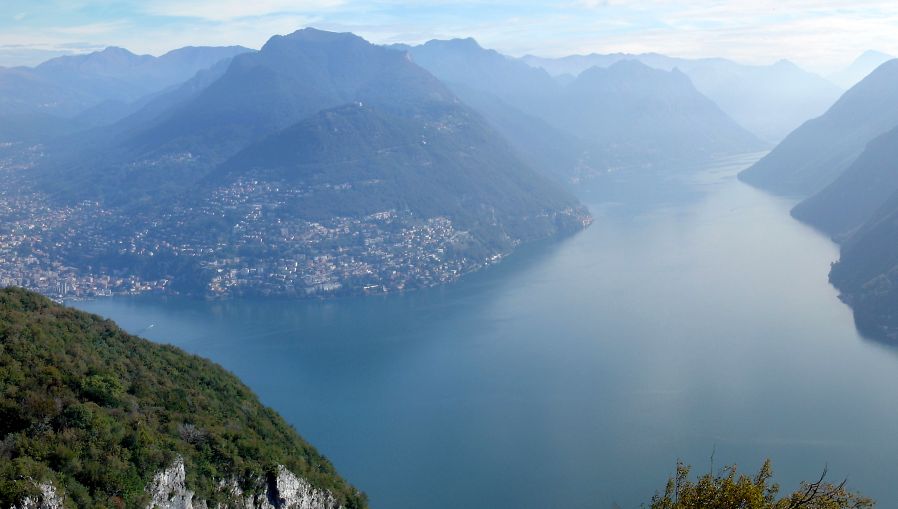 Lake Lugano in Switzerland