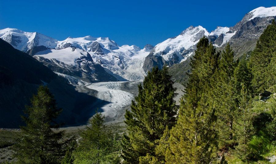 Morteratsch in the Bernina Region of the Italian Alps