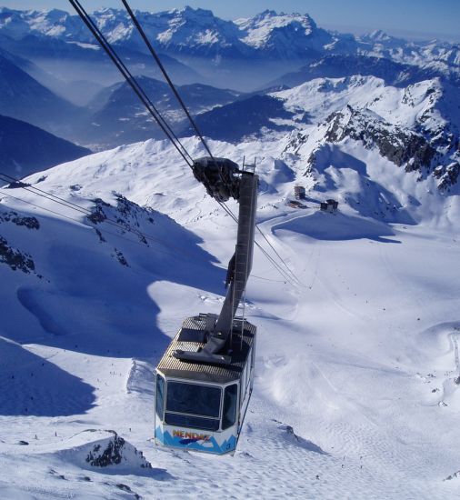 Cable Car on Mont Fort at Verbier