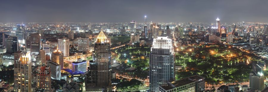 Bangkok illuminations at night