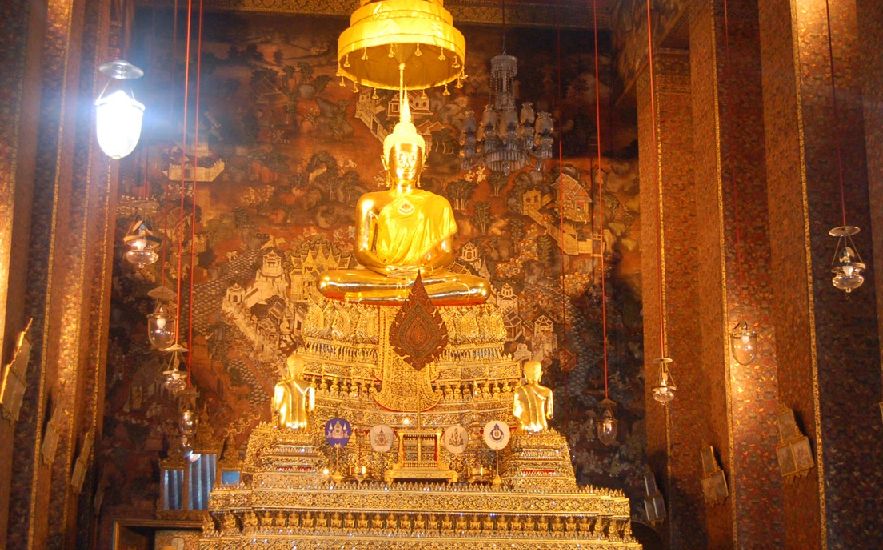 Buddha Icon in Temple in Bangkok