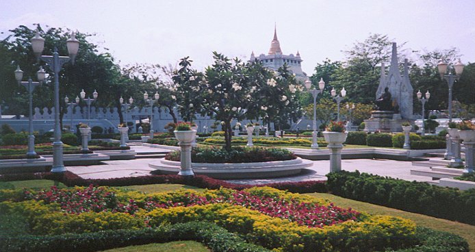 Golden Mount at Wat Saket in Bangkok - Krung Thep - capital City of Thailand