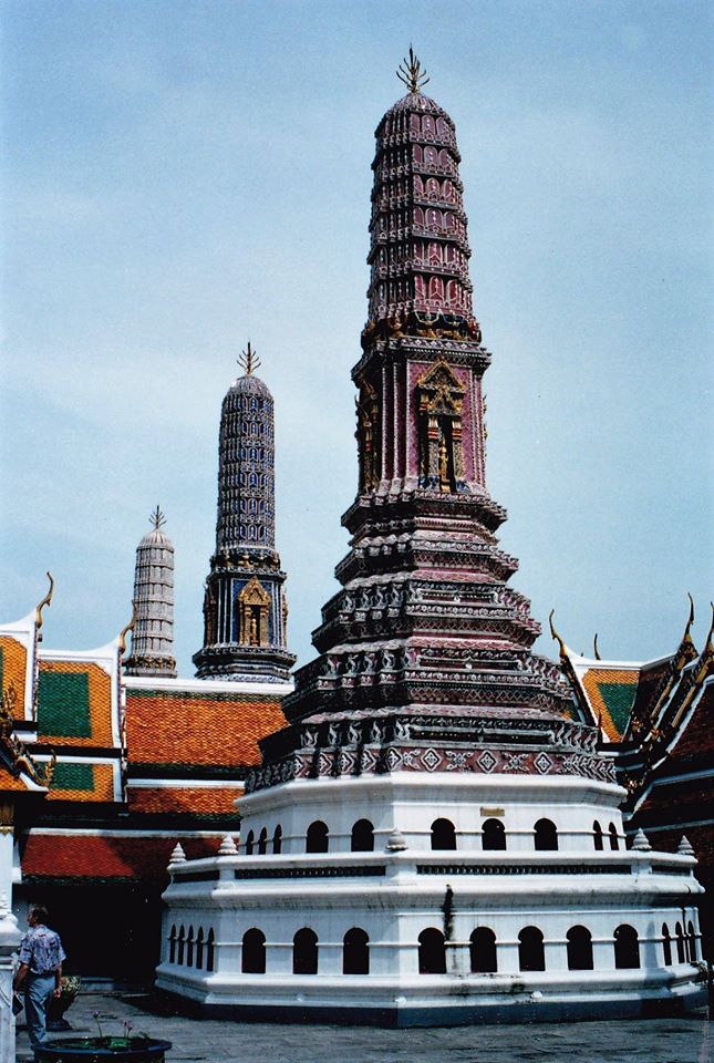 Chedis in Wat Phra Kaew in Bangkok
