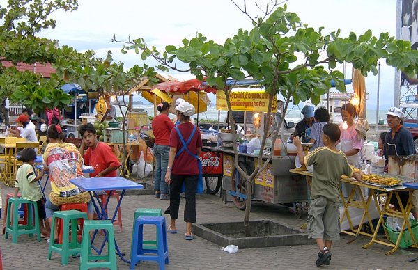 Food Stalls on Koh Samui in Southern Thailand