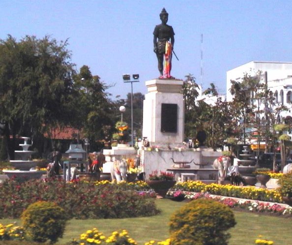 Statue of King Mengrai in Chiang Rai in Northern Thailand