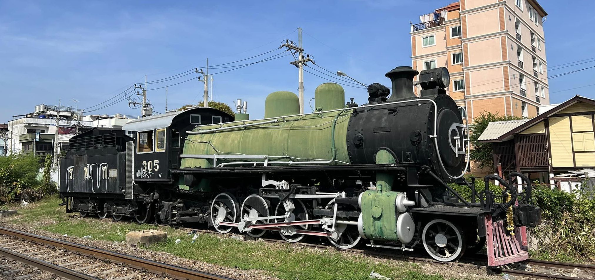 Old steam locomotive at Hua Hin