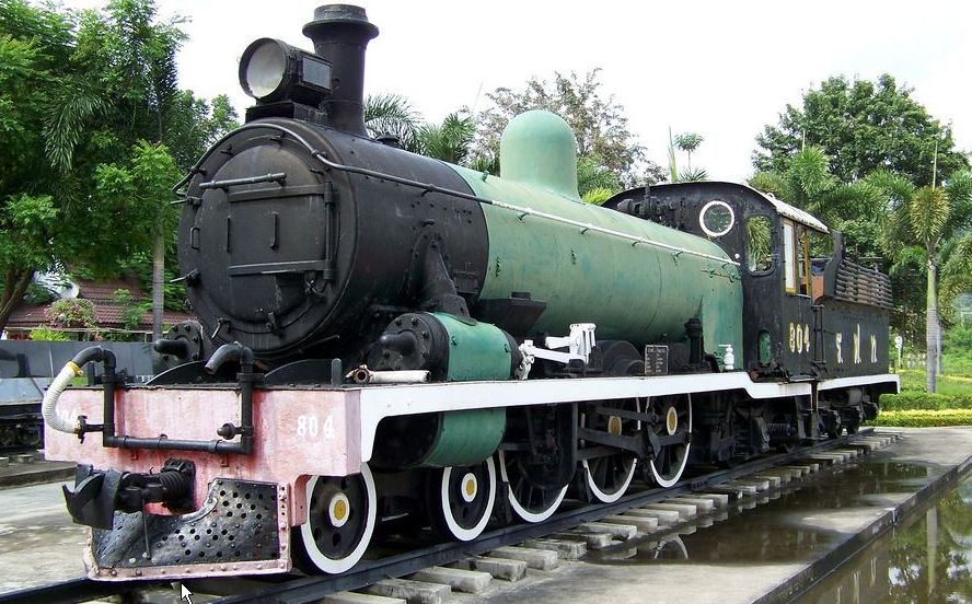 Old Steam Locomotive at Kanchanaburi