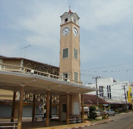 Clock Tower in Nakhon Phanom in NE Thailand