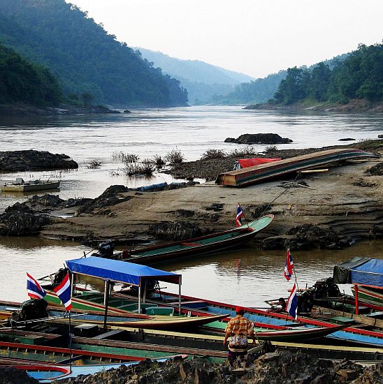 Mae Sam Laep on Salawin River border with Burma / Myanmar