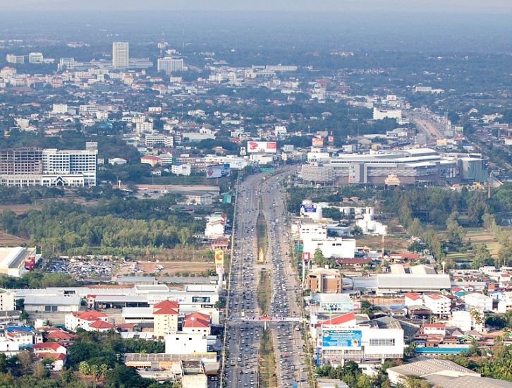 City Centre of Khon Kaen in Northern Thailand
