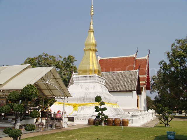 Phrathat Kham Kaen Located in Wat Chetiyaphum in Khon Kaen in Northern Thailand