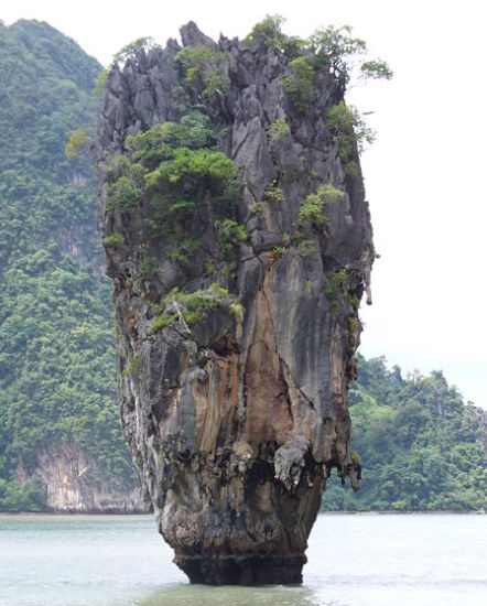 James Bond Island in Phang Nga Bay in Southern Thailand