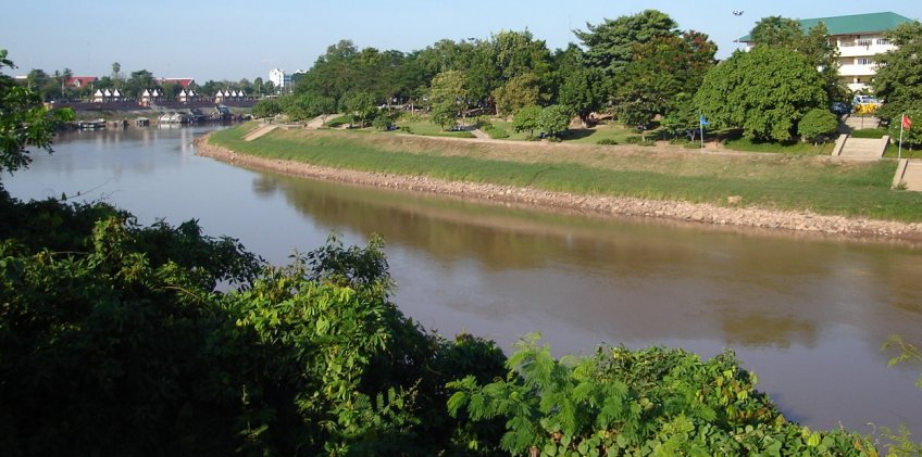 Nan River in Phitsanulok in Northern Thailand