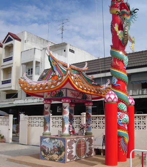 Chinese Temple in Phitsanulok in Northern Thailand