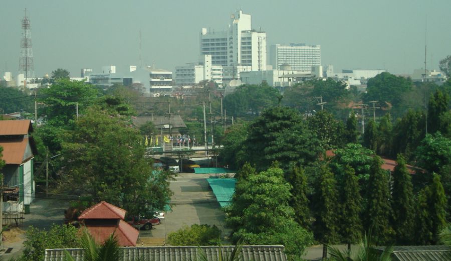 City Centre of Phitsanulok in Northern Thailand